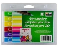 Markeriai tekstilei teptukiniu galiuku Marvy Fabric Marker #530-6D Brilliant, 6 vnt.