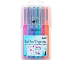 MARVY stilingi rašikliai plonu antgaliu #4900-6B "Le Pen Pigment" Jewel, 6vnt.