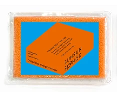 Orange Ilgaamžė virtuvės kempinėlė „Sunsun Sponge Oranžinis", soft, raudona SS-O