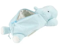 Pliušinis penalas „Hippopotamus series”, melsvas HPP-PCN01-B