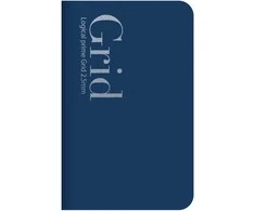 Vietname Nakabayashi Coltd Užrašų knygelė "Logical Prime Grid Slim" A6, langeliais 2,5 mm-mėlyna NA601-10