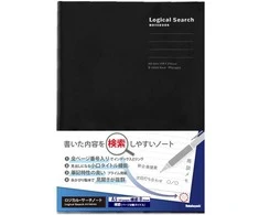 Užrašų knygelė „Logical Search Notebook“ A5, linija 6mm-juoda NA511-95B-BK