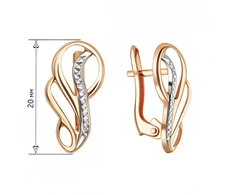 Auksiniai auskarai Brasco 65006