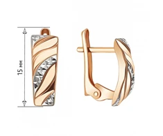 Auksiniai auskarai Brasco 65018