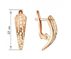 Auksiniai auskarai Brasco 65023