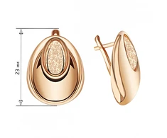 Auksiniai auskarai Brasco 65040