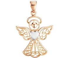 Auksinis pakabukas "Angelas" Brasco 36581