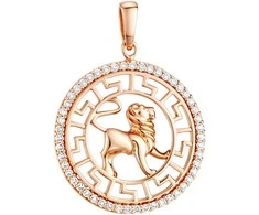 Auksinis pakabukas su cirkoniais "Liūtas" Brasco 62404