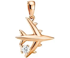 Auksinis pakabukas su cirkoniu Brasco 52250