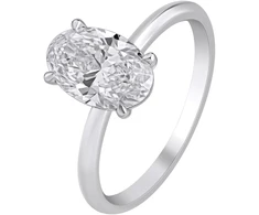 Balto aukso žiedas su LAB deimantu Brasco 64862