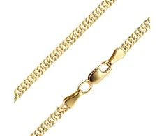 Geltono aukso grandinėlė "Double Curb" Brasco 63247