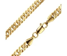 Geltono aukso grandinėlė "Double Curb" Brasco 63304