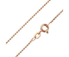 Paauksuota sidabrinė grandinėlė "Bead" Brasco 62650