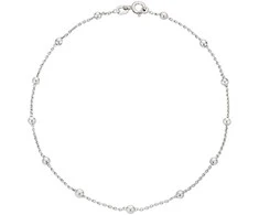 Sidabrinė grandinėlė ant kojos Brasco 57808