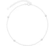 Sidabrinė grandinėlė ant kojos Brasco 59109