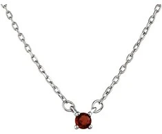 Sidabrinė grandinėlė su granatu Brasco 64017