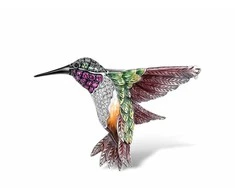 Sidabrinė sagė su cirkoniais ir emaliu Brasco 59632