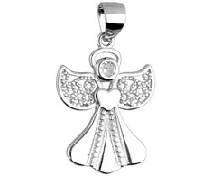 Sidabrinis pakabukas "Angelas" Brasco 54606