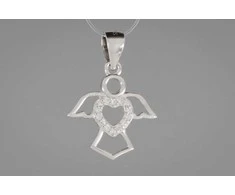 Sidabrinis pakabukas su cirkoniais "Angelas" Brasco 56298