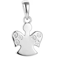 Sidabrinis pakabukas su cirkoniais "Angelas" Brasco 55956