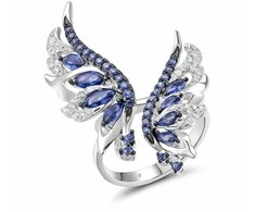 Sidabrinis žiedas su cirkoniais Brasco 59372