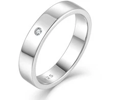 Sidabrinis žiedas su cirkoniu Brasco 60109