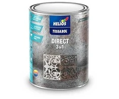 Helios Antikoroziniai dažai TESSAROL DIRECT 3in1 Tamsiai pilka Matinė RAL7016, Spalva: RAL 7016 - Tamsiai pilka matinė, Pakuotė: 0,75 L