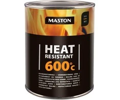 Maston Oy Suomija Karščiui atsparūs MASTON dažai 600°С, Juoda, Pakuotė: 1 L