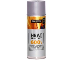 Maston Oy Suomija Karščiui atsparūs MASTON aerozoliniai dažai 600°С, Sidabrinė