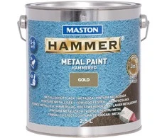 Maston Oy Suomija MASTON antikoroziniai dažai HAMMER HAMMERED Auksinė, Pakuotė: 2,5 L