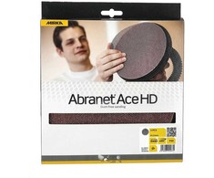Mirka Ltd Suomija Šlifavimo diskelis Mirka ABRANET ACE HD 225 mm, Grip, P120