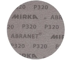 Mirka Ltd Suomija Šlifavimo tinklelis Mirka® Abranet 150 mm DIY, Grūdėtumas: P180, Pakuotė: Pakuotė - 10 vnt