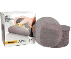 Mirka Ltd Suomija Šlifavimo tinklelis Mirka® Abranet 150 mm, Grūdėtumas: P240, Pakuotė: Pakuotė - 50 vnt
