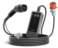 Nešiojamas Elektromobilių Įkroviklis - DEPOW deM2D11B10 11 kW 7 m