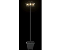 Pakabinamas šviestuvas 3-Head Lamp Post with Planter Juoda 32 x 32 x 188 cm
