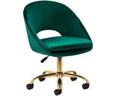 Activeshop Biuro kėdė su ratukais 4Rico QS-MF18G Velvet Žalias