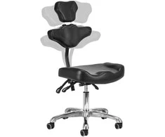 Activeshop Kosmetologinė meistro kėdutė TATTOO PRO INK 973 Juodas
