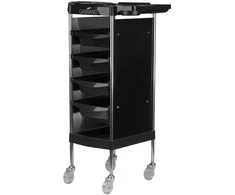 Activeshop Kirpėjo vežimėlis GABBIANO HAIRDRESSER HELPER 2 Juodas