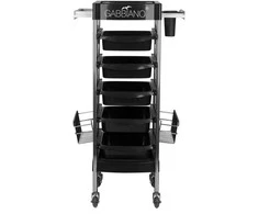 Activeshop Kirpėjo vežimėlis GABBIANO HAIRDRESSER HELPER FX11-E Juodas