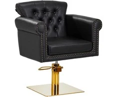 Activeshop Kirpyklos kėdė GABBIANO PROFESSIONAL HAIRDRESSING CHAIR BERLIN GOLD Juodas