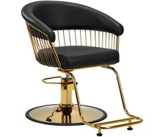 Activeshop Kirpyklos kėdė Hair System Lille Gold Juodas