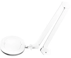 Activeshop Kosmetologinė LED lempa su lupa ELEGANTE 60LED 5D 5/10W ADJUSTABLE Baltas