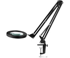 Activeshop Kosmetologinė LED lempa su lupa GLOW 308 7D 10W Juodas