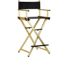 Activeshop Makiažo kėdė MAKE-UP CHAIR ALU GOLD