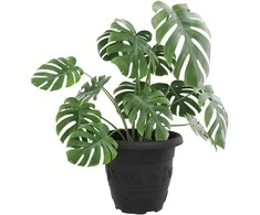 Apvalus gėlių vazonas 24 pcs Juoda Ø 26 x 21.5 cm Plastmasė