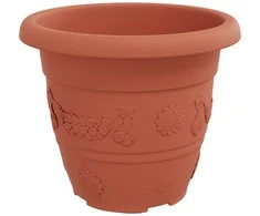 Apvalus gėlių vazonas 24 pcs Raudona plyta Ø 26 x 21.5 cm