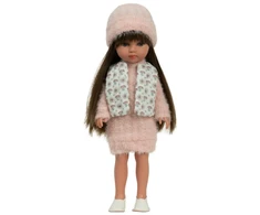 Arias lėlė mergaitė Carlota pūkuota suknele 36 cm