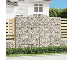 Arkiniai gabionų krepšeliai, 15 vnt., 300x50x220/240 cm, cinkuota geležis