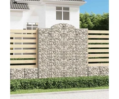 Arkiniai gabionų krepšeliai, 20 vnt., 200x50x220/240 cm, cinkuota geležis
