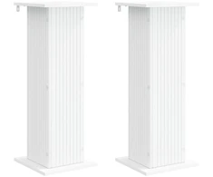Augalų stovas 2 vnt. Balta 30,5 x 30 x 80,5 cm Apdirbta mediena